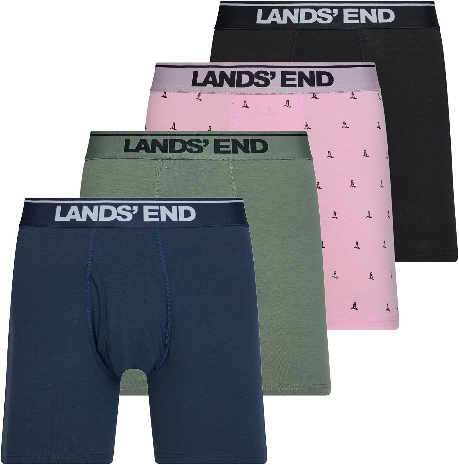 Boxer Briefs for Men Pack of 4 - Cotton Stretch Underwear