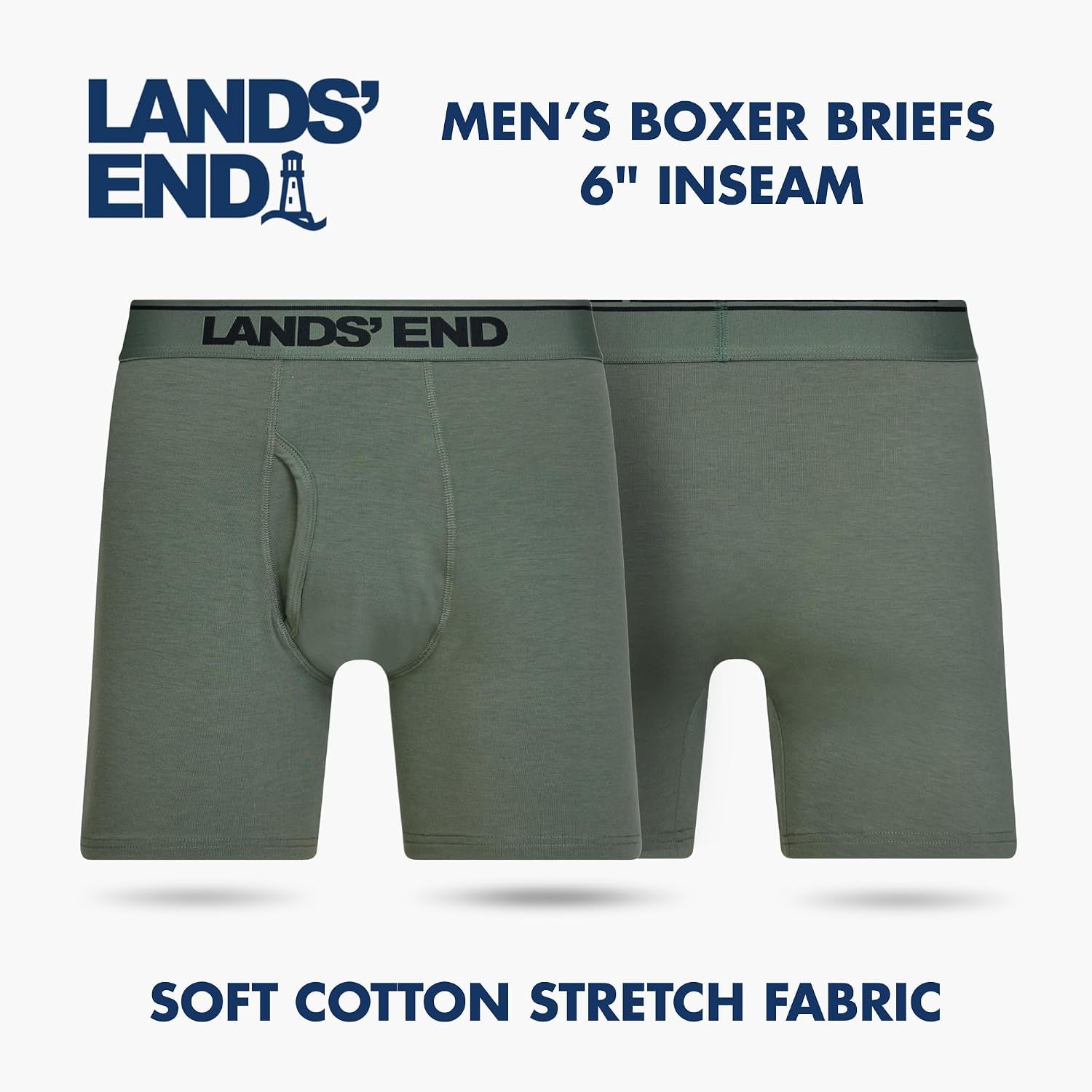 Boxer Briefs for Men Pack of 4 - Cotton Stretch Underwear