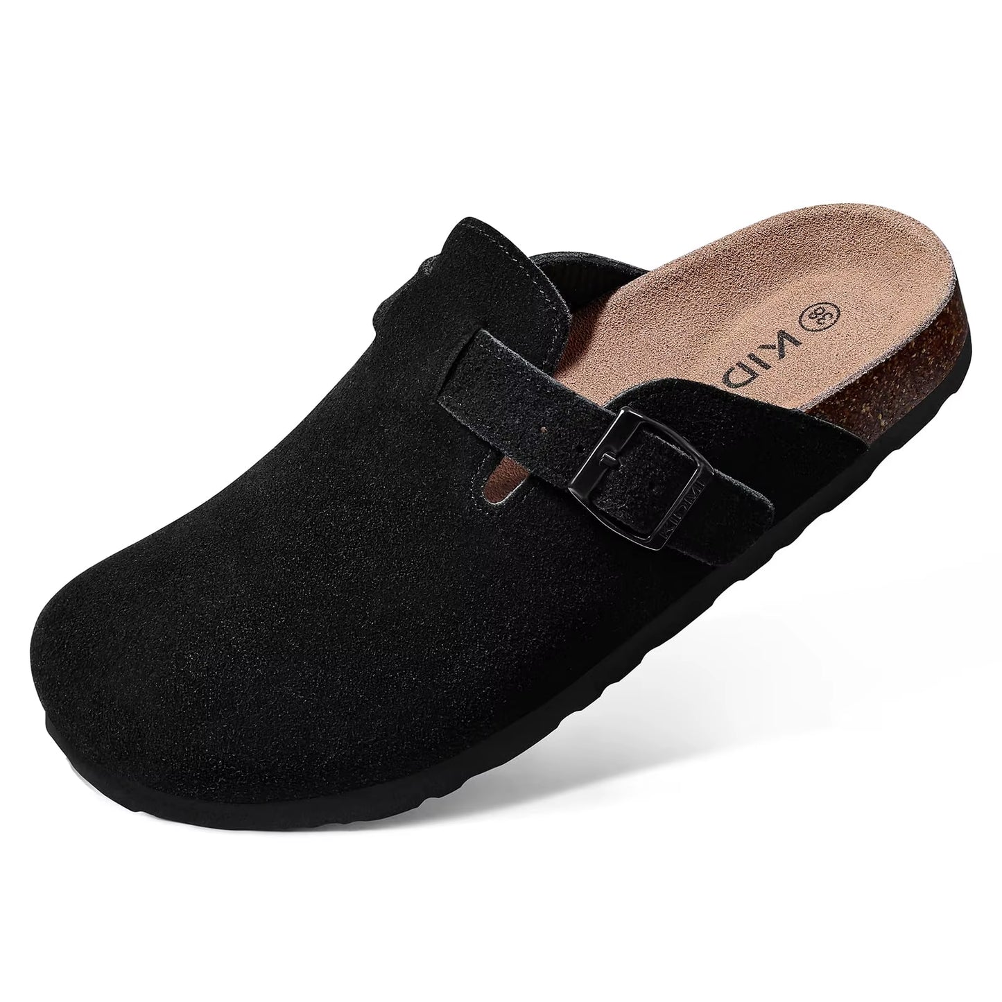 Suede Clogs for Women Men Summer Cork Mules Soft Footbed Sandals with Arch Support New Leisure Fashion Genuine Clogs