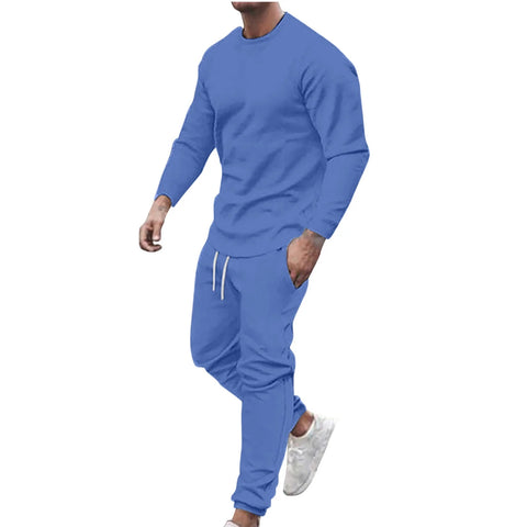 Men'S Casual Tracksuit Athletic Sweatsuits Long Sleeve 2 Piece Outfit Running Jogging Sport Suit Sets