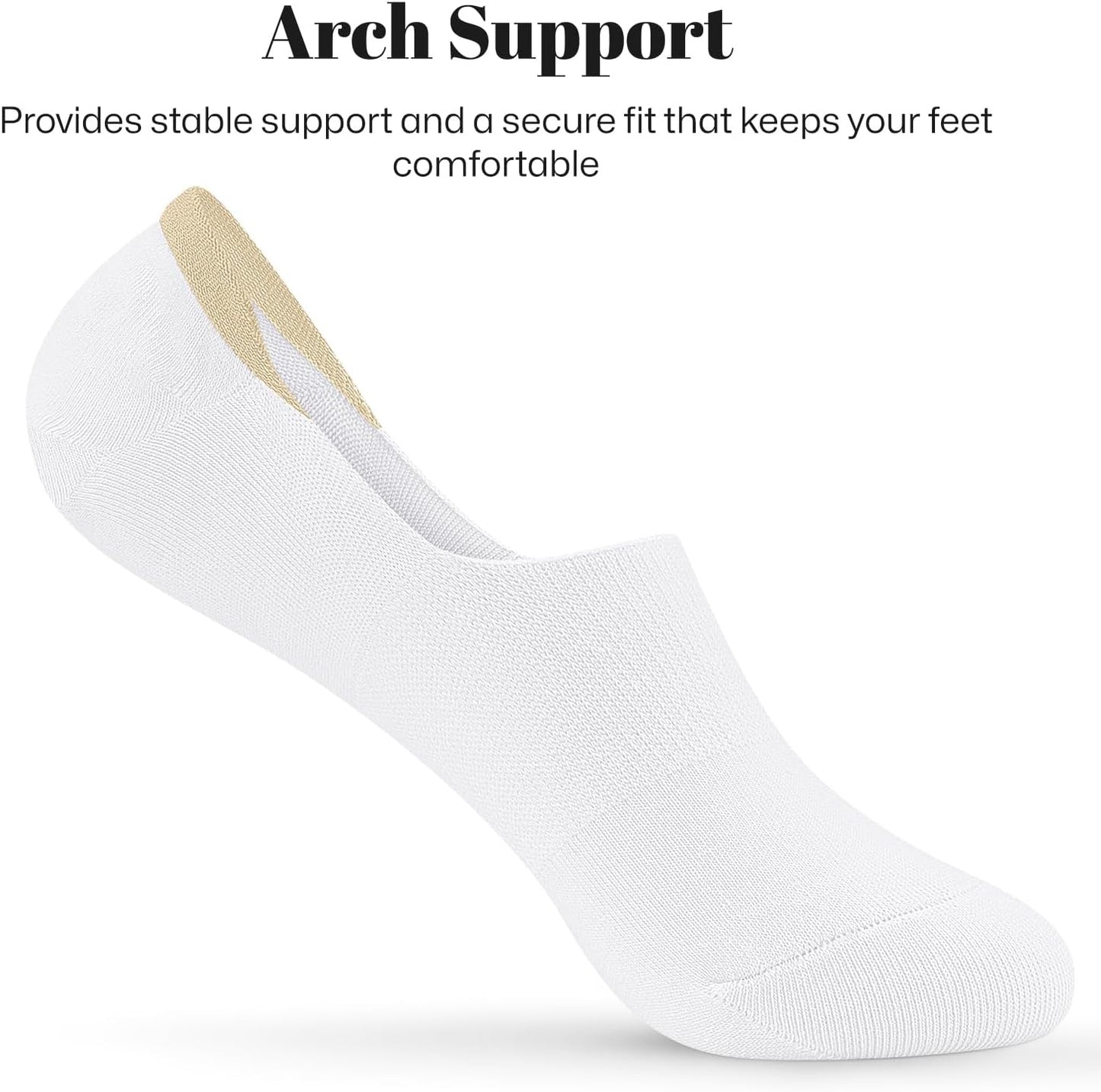 No Show Socks Women Low Socks Non Slip Flat Boat Line 4/8 Pairs