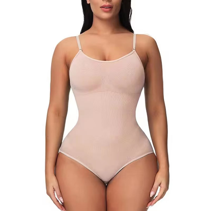 Open-Crotch Padded Bodysuit Shapewear