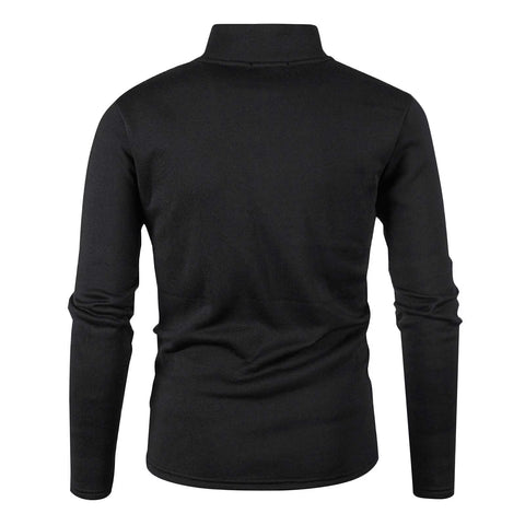 Big and Tall Mens Clothing S-4XL Long Sleeve T-Shirts for Men plus Size Zipper Stand Collar Sweatshirts Casual Solid Pullover Tshirts Shirts